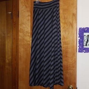 Striped Maxi Skirt
